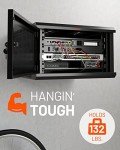ECHOGEAR 6U Network Rack - Enclosed Wall Mount Rack Kit Includes 2X 1U Shelves, Pre-Mounted Fan, Lockable Door & Hardware - 600mm Depth Fits All Your AV Gear