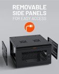 ECHOGEAR 6U Network Rack - Enclosed Wall Mount Rack Kit Includes 2X 1U Shelves, Pre-Mounted Fan, Lockable Door & Hardware - 600mm Depth Fits All Your AV Gear