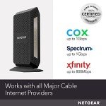 NETGEAR CM1000-100NAS DOCSIS 3.1 Gigabit Cable Modem. Max download speeds of 1.0 Gbps, For XFINITY by Comcast and Cox. Compatible with Gig-Speed from Xfinity (CM1000)