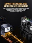 GMKtec AI Mini PC AMD Ryzen AI 9 HX-370 Serie(5.1GHz) Mini Gaming Computers, 32GB LPDDR5X 1TB PCIe 4.0 SSD, Support, Triple Screen 8K Display, WiFi 6 & USB4/Oculink Interface/EVO-X1
