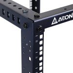 AEONS 27U 4-Post IT Open Frame Server Rack 19 Inch Depth-Adjustable (22" to 40") Network Equipment AV Gear w/Casters and Cable Management