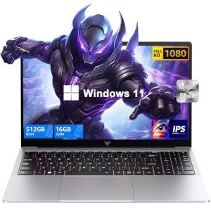 KAIGERR 2025 Laptop, Laptop Computer with Intel Twin Lake N150 Processor(Up to 3.6GHz), 16GB DDR4 512GB SSD Windows 11 Laptop, 15.6" IPS 1080P, USB3.2, Long Battery Life