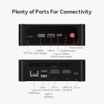 Beelink SER5 MAX Mini PC, AMD Ryzen 7 6800U(6nm, 8C/16T) up to 4.7GHz, Mini Computer 32GB LPDDR5 RAM 500GB NVME SSD, Micro PC 4K@60Hz Triple Display, Mini Gaming Computer WiFi6/BT5.2/HTPC/W-11 Pro