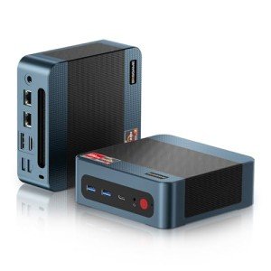 BOSGAME P3 Lite Mini PC, AMD Ryzen 7 6800H Mini Computers, 24GB DDR5, 1TB PCIe SSD, 4K Triple Display & USB4, Dual 2.5G LAN & Wi-Fi 6E & BT5.2, Micro Gaming Desktop for Gaming, Office, Design
