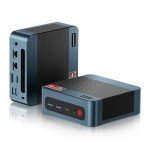 BOSGAME P3 Lite Mini PC, AMD Ryzen 7 6800H Mini Computers, 24GB DDR5, 1TB PCIe SSD, 4K Triple Display & USB4, Dual 2.5G LAN & Wi-Fi 6E & BT5.2, Micro Gaming Desktop for Gaming, Office, Design