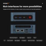 BOSGAME P3 Lite Mini PC, AMD Ryzen 7 6800H Mini Computers, 24GB DDR5, 1TB PCIe SSD, 4K Triple Display & USB4, Dual 2.5G LAN & Wi-Fi 6E & BT5.2, Micro Gaming Desktop for Gaming, Office, Design