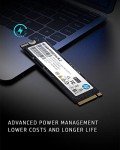 HP FX900 Pro 512GB M.2 NVMe SSD 2280 Gen4 x4, Up to 7400 MB/s, 3D NAND Flash, DRAM Cache, High-Performance Storage Solution for Gaming and Professional Use - 4A3T9AA#ABB
