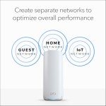 NETGEAR Orbi 770 Series Tri-Band WiFi 7 Mesh Network System (RBE773) - Router + 2 Satellite Extenders, Security Features, Up to 11Gbps, Covers up to 8,000 sq. ft., 100 Devices, 2.5 Gig Internet Port