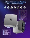 Beelink SER8 Mini PC AMD Ryzen 7 8745HS, 32GB DDR5-5600MHz 1TB PCIe4.0 SSD, AMD Radeon 780M Graphics 12core 2600MHz Gaming PC, USB4.0/ Triple Display/ WiFi6/ BT5.2/2.5Gbps LAN Mini Computer