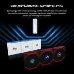 Lian Li UNI Fan TL - LCD Wireless 120 - Triple Pack (Reverse Blade) - 2.4 GHz Wireless Signal RGB & PC Case Fan - Infinity Mirror - LCD Display - Controller Included & Required - Black (12RTLLCD1W3B)