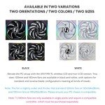 Lian Li UNI Fan TL - LCD Wireless 120 - Triple Pack (Reverse Blade) - 2.4 GHz Wireless Signal RGB & PC Case Fan - Infinity Mirror - LCD Display - Controller Included & Required - Black (12RTLLCD1W3B)