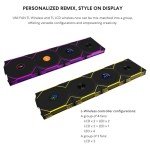 Lian Li UNI Fan TL - LCD Wireless 120 - Triple Pack (Reverse Blade) - 2.4 GHz Wireless Signal RGB & PC Case Fan - Infinity Mirror - LCD Display - Controller Included & Required - Black (12RTLLCD1W3B)
