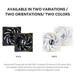 Lian Li UNI Fan TL - LCD Wireless 120 - Triple Pack (Reverse Blade) - 2.4 GHz Wireless Signal RGB & PC Case Fan - Infinity Mirror - LCD Display - Controller Included & Required - Black (12RTLLCD1W3B)