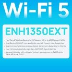 EnGenius Technologies ENH1350EXT Wi-Fi 5 AC1300 2x2 Dual-Band Outdoor Long Range Access Point/Range Extender/Bridge Features IP67 Rated, MU-MIMO, Fast Roaming (Mounting Kit & PoE Injector Included)