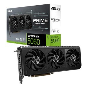 ASUS The SFF-Ready Prime GeForce RTX™ 5060 8GB GDDR7 Graphics Card (PCIe® 5.0, 8GB GDDR7, HDMI®/DP 2.1, 2.5-Slot, Axial-tech Fans, Dual BIOS)