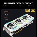 MLLSE GeForce RTX 3070 Gaming Graphics Card, 8GB GDDR6, 256-Bit, PCIe 4.0, Triple Fan Cooling, 3X DisplayPort & HDMI, VR-Ready GPU for Gaming & Content Creation, for Desktop PCs