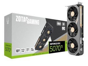 ZOTAC Gaming GeForce RTX 5070 Ti Solid SFF OC DLSS 4 16GB GDDR7 256-bit 28 Gbps PCIE 5.0 Gaming Graphics Card, IceStorm 2.0 Advanced Cooling, ZT-B50710J3-10P
