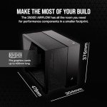 CORSAIR 2500D AIRFLOW Small-Tower mATX Dual Chamber PC Case – Tempered Glass – Reverse Connection Motherboard Compatible – No Fans Included – Black