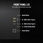 CORSAIR 2500D AIRFLOW Small-Tower mATX Dual Chamber PC Case – Tempered Glass – Reverse Connection Motherboard Compatible – No Fans Included – Black