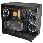 be quiet! Light Base 900 DX Black PC case | Fully Windowed Front and Side Panel | Dual Chamber | ARGB LED Strip | Inverted and Horizontal Layout Customizable | E-ATX Motherboard Compatible | BGW69
