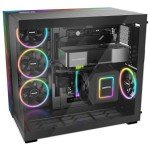 be quiet! Light Base 900 DX Black PC case | Fully Windowed Front and Side Panel | Dual Chamber | ARGB LED Strip | Inverted and Horizontal Layout Customizable | E-ATX Motherboard Compatible | BGW69