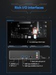 MINISFORUM Mini PC BD795M M-ATX Motherboard AMD Ryzen 9 7945HX(16C/32T, up to 5.4GHz) Barebone Gaming PC, HDMI/DP Output, 2X PCIe4.0 SSD, 2X SATA3.0 HDD/SSD Slot, RJ45 2.5G LAN AMD Motherboard