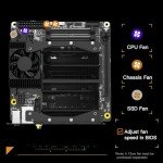 MINISFORUM BD790i Motherboard, AMD Ryzen 9 7945HX Onboard, 16C/32T, Up to 5.4GHz, PCIe 5.0 x16 Slot, Dual PCIe5.0 M.2 Support,DDR5, HDMI/DP/USB-C, RJ45 2.5G, USB 3.2 Gen 2, WiFi 6E