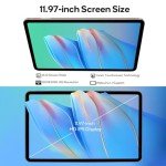 Tablets 2025 Large Android Tablet, 12 Inch 2K Tablet Computer with Case & 20W PD Quick Charger, 8000mAh, 20GB RAM 256GB ROM 1TB Expand, T616, Dual-Band WiFi GMS Widevine L1 Dual Card Slots