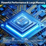 Tablets 2025 Large Android Tablet, 12 Inch 2K Tablet Computer with Case & 20W PD Quick Charger, 8000mAh, 20GB RAM 256GB ROM 1TB Expand, T616, Dual-Band WiFi GMS Widevine L1 Dual Card Slots