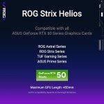 ASUS ROG Strix Helios GX601 White Edition RGB Mid-Tower Computer Case for ATX/EATX Motherboards with tempered glass, aluminum frame, GPU braces, 420mm radiator support and Aura Sync