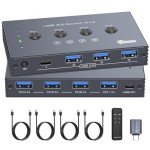 4-Port USB 3.2 Switch for 4 Computers