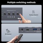 4-Port USB 3.2 Switch for 4 Computers