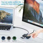 USB 3.0 Switch for 2 Computers Sharing 4 Devices