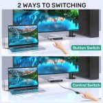 SUIDEK 4K HDMI KVM Switch for 2 Computers