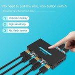 KVM Switch, SGEYR KVM Switch HDMI,USB Switch for 2 Computers Sharing Mouse Keyboard Printer to One HD Monitor, Support 4K@30Hz,1 HDMI Cables and 2 USB Cables Included