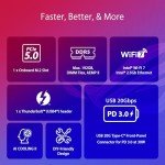 ASUS ROG Strix Z790-E Gaming WiFi II LGA 1700(Intel 14th & 13th & 12th Gen)ATX gaming motherboard(DDR5,PCIe 5.0,2.5 Gb LAN,5XM.2 slots,PCIe 5.0 x16,WiFi 7 front-panel connector with PD 3.0 up to 30W.