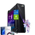 ASUS Strix ROG G16CH Gaming Desktop PC, Intel 16-Core i7-13700KF, NVIDIA GeForce RTX 4070 Dual, 64GB RAM, 2TB SSD + 2TB HDD, Dolby Atmos Audio, Windows 11 Pro + MS Office Pro, W/External DVD Drive