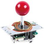 Sanwa JLF-TP-8YT Joystick + Sanwa 8 pcs OBSF-30 Push Button Bundle Kit Color : Red - for Arcade Game 4 & 8 Way Adjustable, Compatible with Catz Mad SF4 Tournament Joystick S@NWA