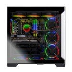 Skytech Prism 4 Gaming PC Desktop, Ryzen 7 9800X3D 4.7 GHz (5.2 GHz Turbo), NVIDIA RTX 5090 32GB, X870 Board, 2TB Gen4 NVMe SSD, 64GB DDR5 RAM 6000, 1200W Gold ATX 3, 360mm ARGB AIO, Wi-Fi, Win 11