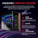Skytech Prism 4 Gaming PC Desktop, Ryzen 7 9800X3D 4.7 GHz (5.2 GHz Turbo), NVIDIA RTX 5090 32GB, X870 Board, 2TB Gen4 NVMe SSD, 64GB DDR5 RAM 6000, 1200W Gold ATX 3, 360mm ARGB AIO, Wi-Fi, Win 11