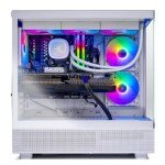 Skytech Azure 3 Gaming PC Desktop, Ryzen 7 9700X 3.8 GHz (5.5GHz Turbo), NVIDIA RTX 5060 8GB, 2TB NVMe SSD, 32GB DDR5 RAM 5200 RGB, 850W Gold ATX 3 PSU, 360mm ARGB AIO, Wi-Fi, Win 11