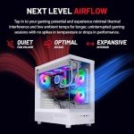 Skytech Azure 3 Gaming PC Desktop, Ryzen 7 9700X 3.8 GHz (5.5GHz Turbo), NVIDIA RTX 5060 8GB, 2TB NVMe SSD, 32GB DDR5 RAM 5200 RGB, 850W Gold ATX 3 PSU, 360mm ARGB AIO, Wi-Fi, Win 11