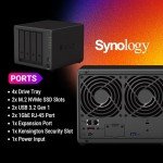 Synology DiskStation DS923+ 4-Bay NAS Enclosure Server, Network Attached Storage, Data Management Solution, AMD Ryzen R1600 Dual-Core up to 3.1 GHz(16GB DDR4 RAM | 1TB M.2 NVMe SSD | No HDD)