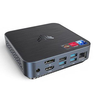 KAMRUI Mini PC,AMD Ryzen 7 3750H 16GB RAM 512GB SSD Small Computers,Radeon RX Vega 10 Graphics Micro Desktop,Dual HDMI 4K UHD for Home Office,Media Computer,Retail Store,Light Gaming