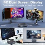 KAMRUI Mini PC,AMD Ryzen 7 3750H 16GB RAM 512GB SSD Small Computers,Radeon RX Vega 10 Graphics Micro Desktop,Dual HDMI 4K UHD for Home Office,Media Computer,Retail Store,Light Gaming