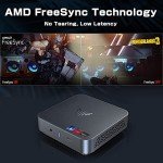 KAMRUI Mini PC,AMD Ryzen 7 3750H 16GB RAM 512GB SSD Small Computers,Radeon RX Vega 10 Graphics Micro Desktop,Dual HDMI 4K UHD for Home Office,Media Computer,Retail Store,Light Gaming