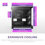 NZXT H9 Flow (2025) – Large Dual-Chamber ATX Mid-Tower Airflow PC Case – Includes 3 x 140mm & 1 x 120mm Fans – 420mm Radiator Support – Tempered Glass – Back-Connect Ready – Black