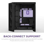 NZXT H9 Flow (2025) – Large Dual-Chamber ATX Mid-Tower Airflow PC Case – Includes 3 x 140mm & 1 x 120mm Fans – 420mm Radiator Support – Tempered Glass – Back-Connect Ready – Black