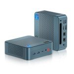 Mini PC Intel Core i5 12600H(12C/16T,Turbo 4.5GHz), 32GB DDR4 RAM 512GB PCIe 3.0 SSD, Micro Computers Dual LAN/4x USB3.2/WiFi6E/BT5.2/HDMI+DP+USB-C/4K Triple Display