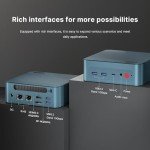 Mini PC Intel Core i5 12600H(12C/16T,Turbo 4.5GHz), 32GB DDR4 RAM 512GB PCIe 3.0 SSD, Micro Computers Dual LAN/4x USB3.2/WiFi6E/BT5.2/HDMI+DP+USB-C/4K Triple Display